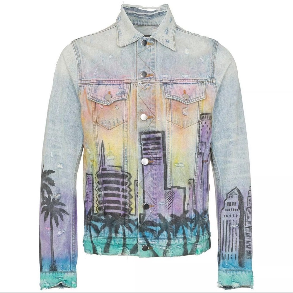AMIRI Multicolor Denim Hollywood Jeans Jacket